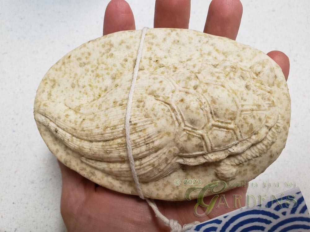 Japanese Minogame Turtle Handmade Sea Salt and Seaweed Soap Approx 7.2 oz 1 Bar