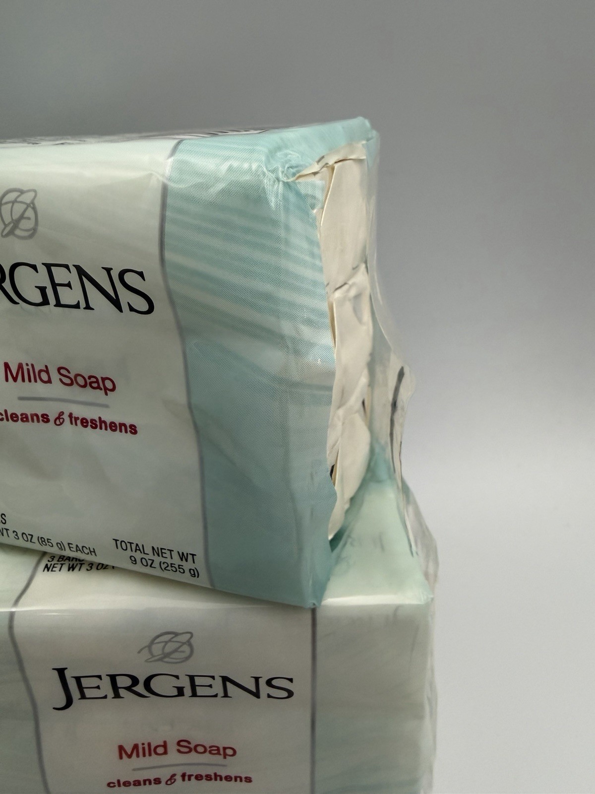 Lot of 5 Jergens Mild Soap 3 Bar Packs 15 Bars Total Sealed 3 oz Each NOS