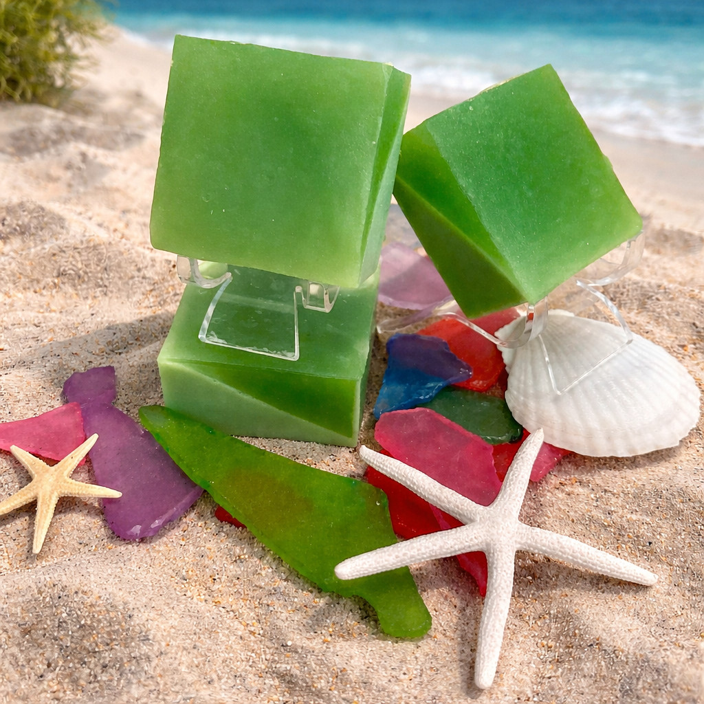 OCEANSIDE SOAP 2 GOAT’S MILK/GLYCERIN BARS- INCREDIBLE SCENTS/LUXURIOUS SOAPS!
