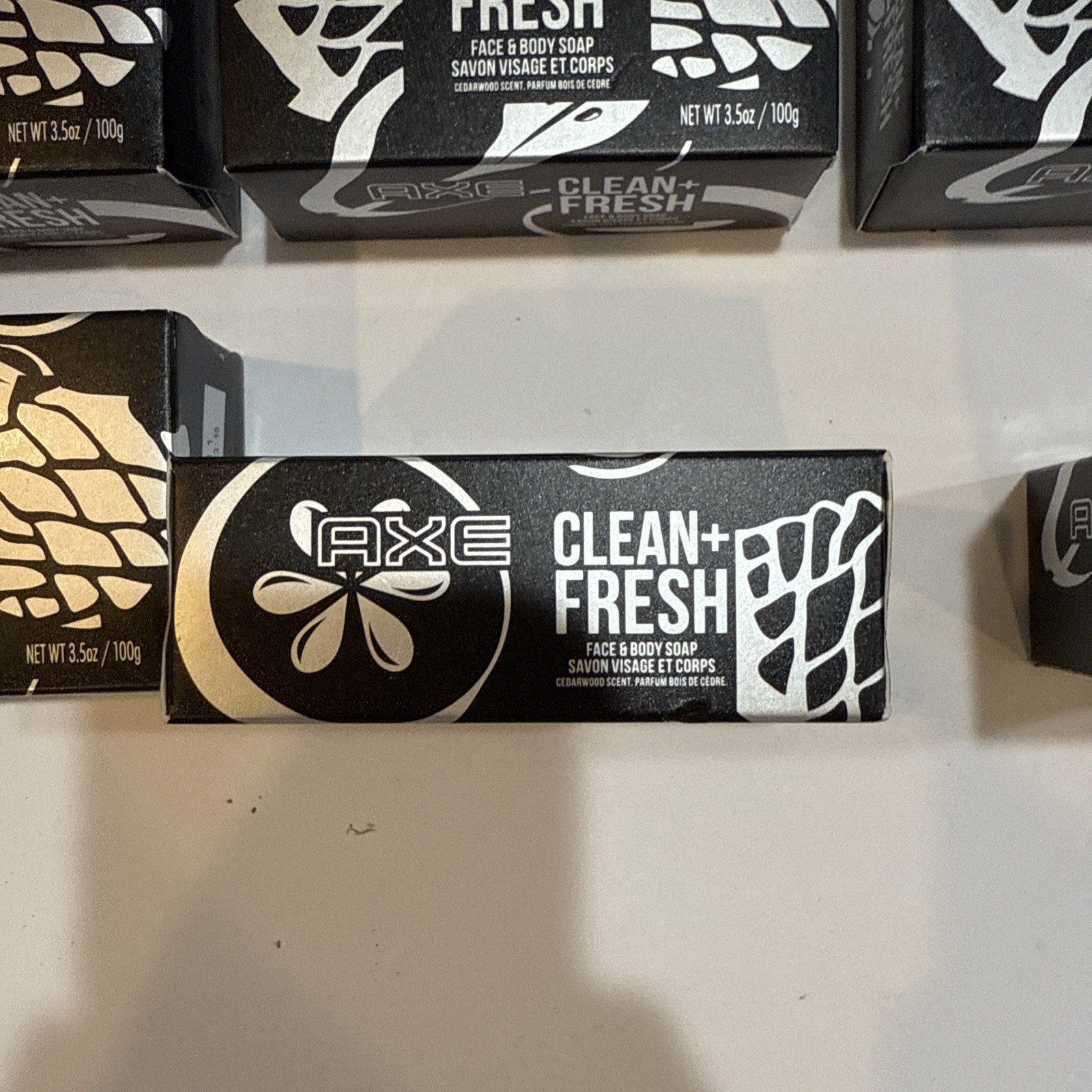 NEW! Case Of 6 Bars Of Axe Clean & Fresh Face & Body Soap 3.5oz Each Bar