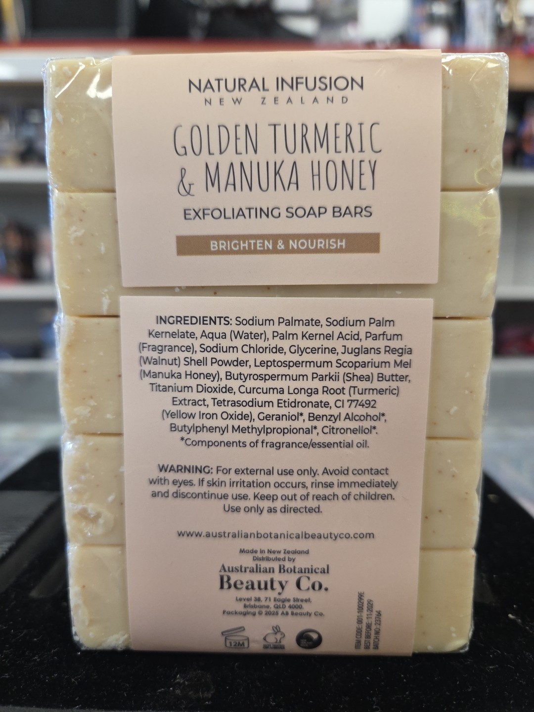 Natural Infusion New Zealand Exfoliating Golden TURMERIC & Manuka Honey