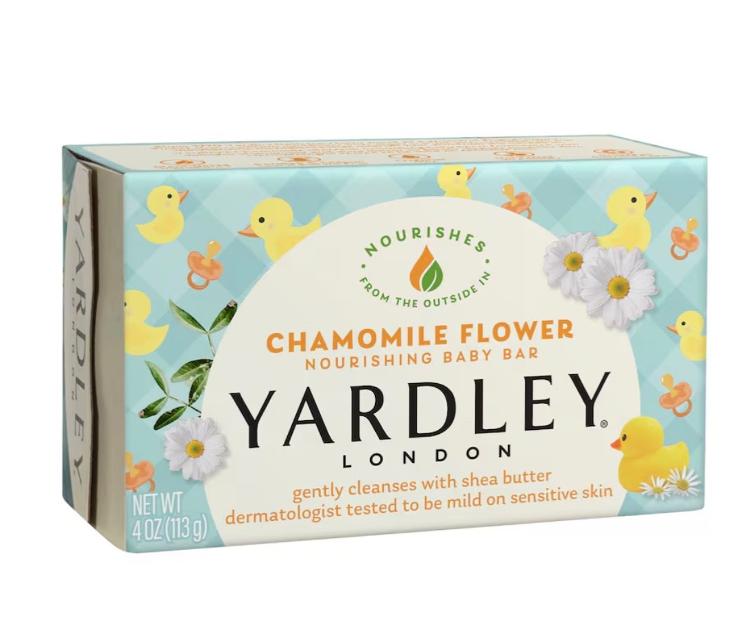 5 Yardley London Chamomile with Shea Butter Nourishing Baby Bath Bar Soap 4 oz