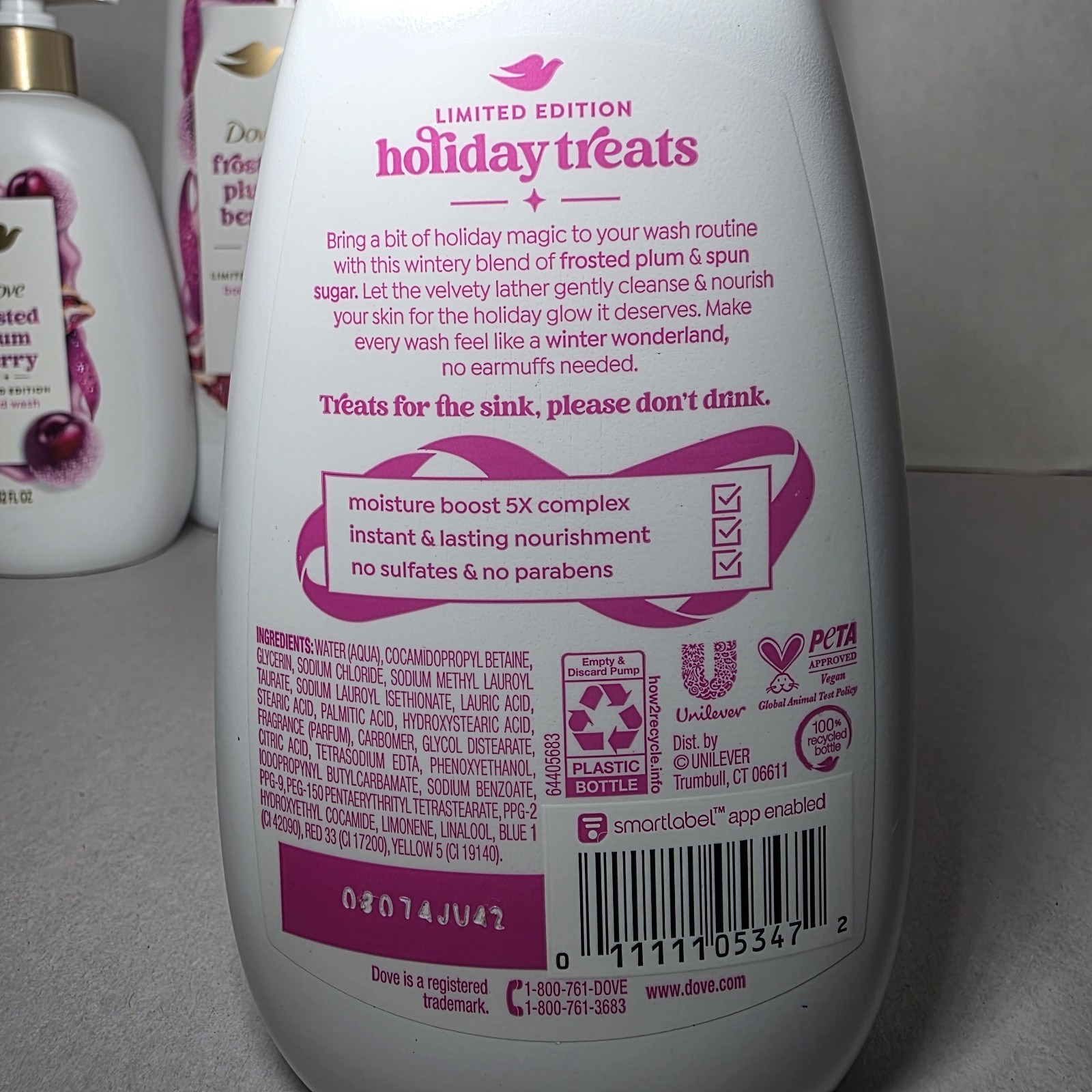 Dove Frosted Plum Berry Limited Edition Body Wash Hand Wash Beauty Bar Lot Of 6