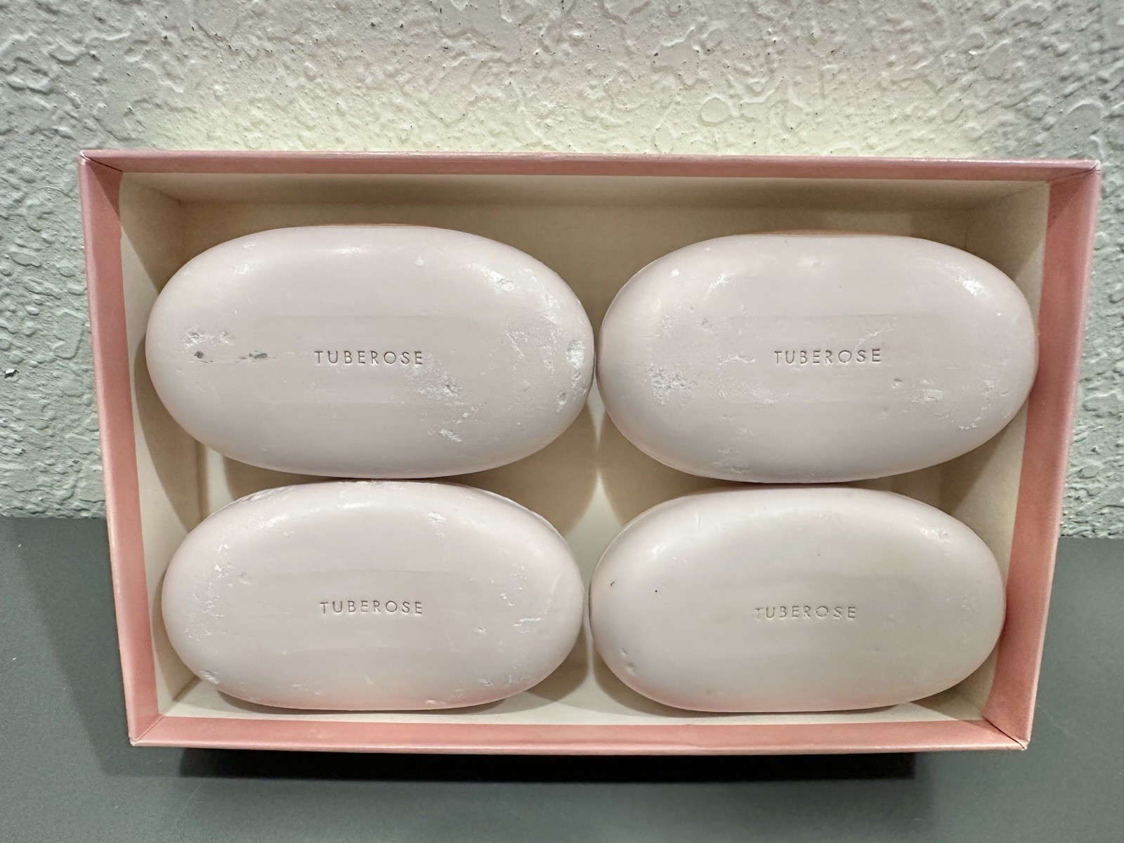 VTG Neiman Marcus Tuberose Bath Soap Box Set – 4 Count Total 24oz/680g Read