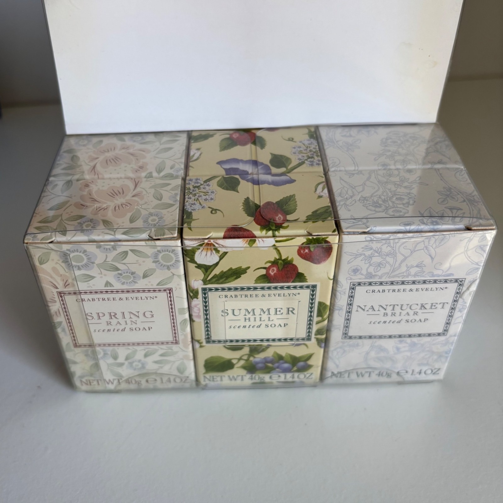 Crabtree & Evelyn Summer Hill Soap ORIGINAL 1.4 Oz Set of 2 Travel Size New