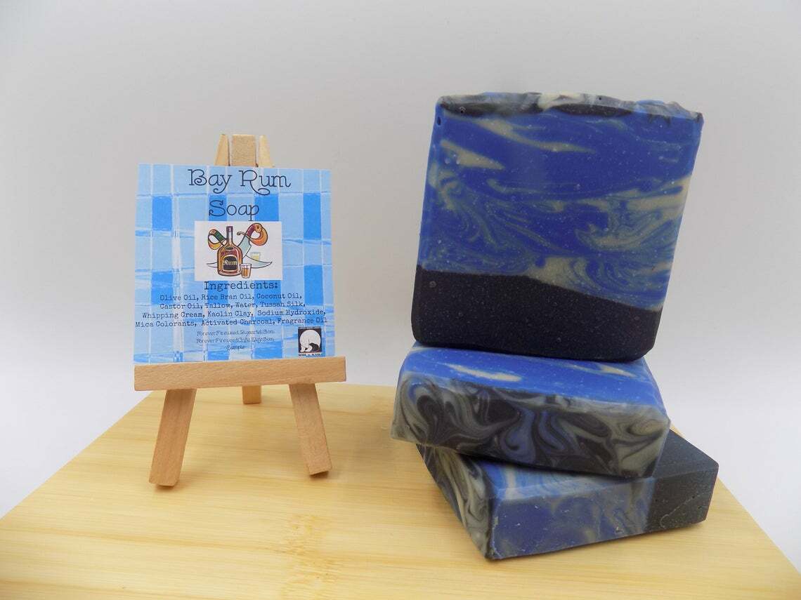 Bay Rum / Bar Soap / Men’s Soap / Soap For Men / Activated Charcoal Soap