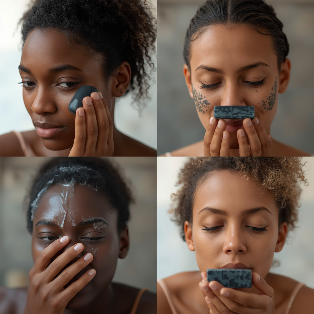 Activated Charcoal Bar Soap – Natural Detox Cleanser for Oily Skin Acne 2oz Bar