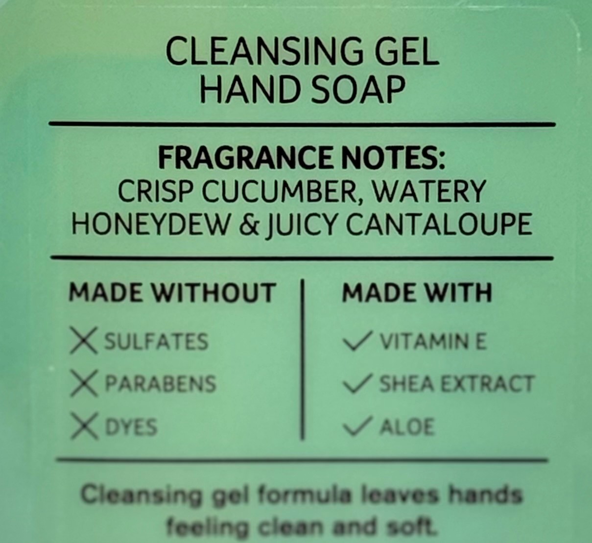 1 NEW BATH & BODY WORKS CUCUMBER MELON CLEANSING GEL HAND SOAP WASH PUMP 8 OZ