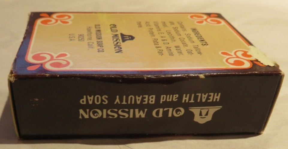 Vintage Old Mission-Health and Beauty Oatmeal Soap 2.7 OZ each Made in CA USA