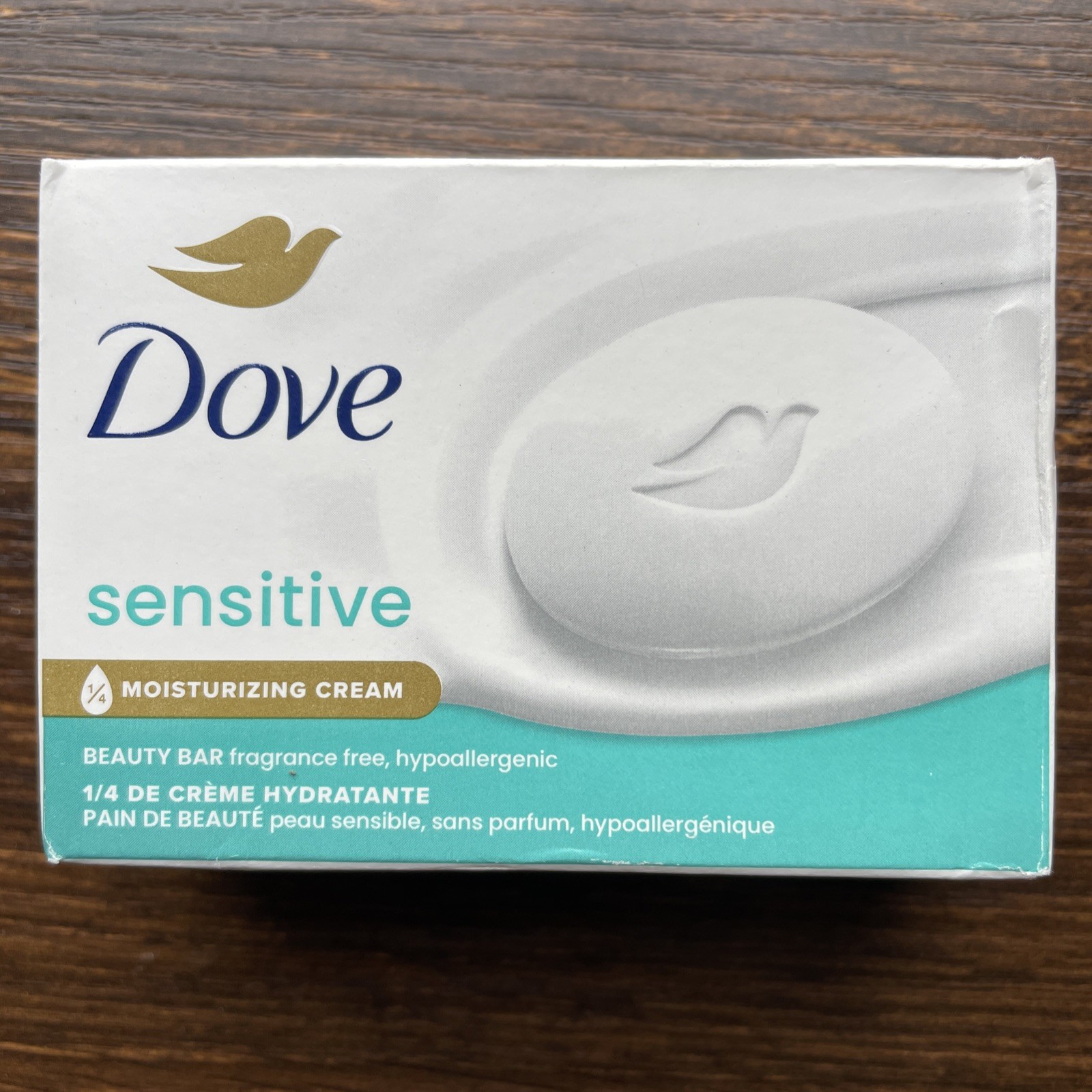 Dove Sensitive Moisturizing Cream Beauty Bar Soap Fragrance Free 3.75 oz 11 Bars