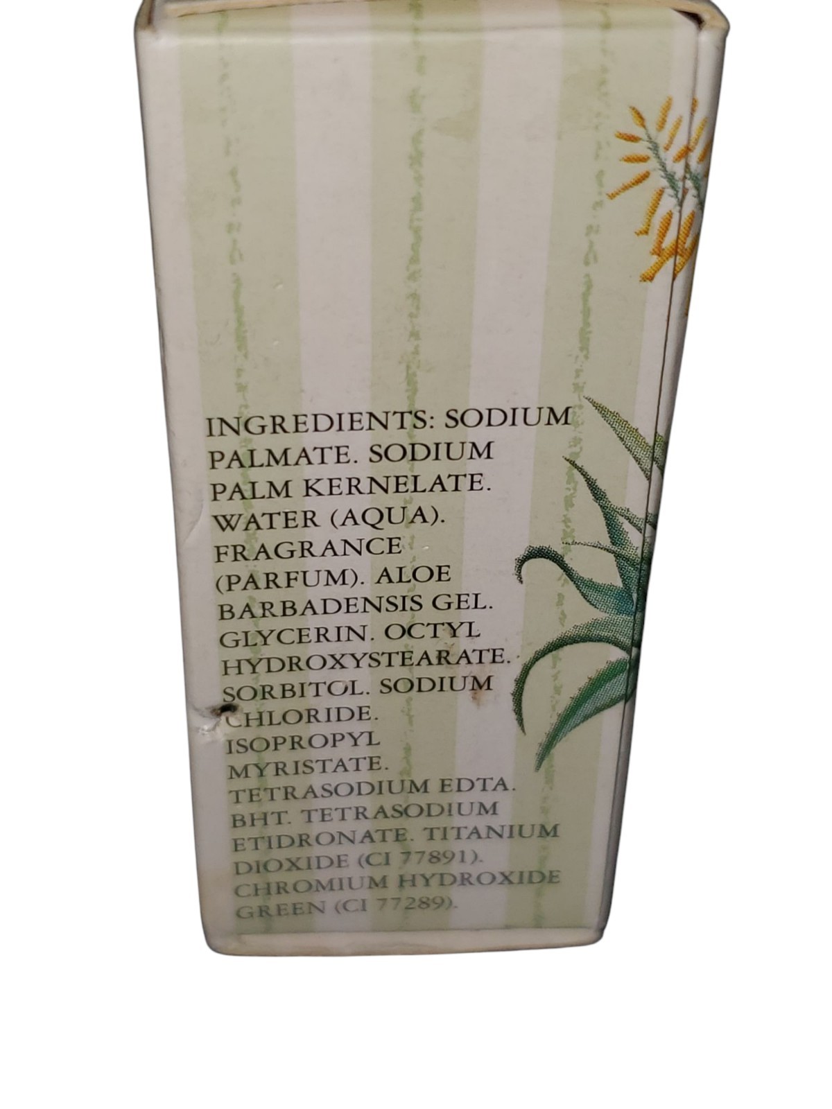 Crabtree & Evelyn Aloe Vera Triple Milled Soap 1.4 Oz Travel Size Bar NEW 1988