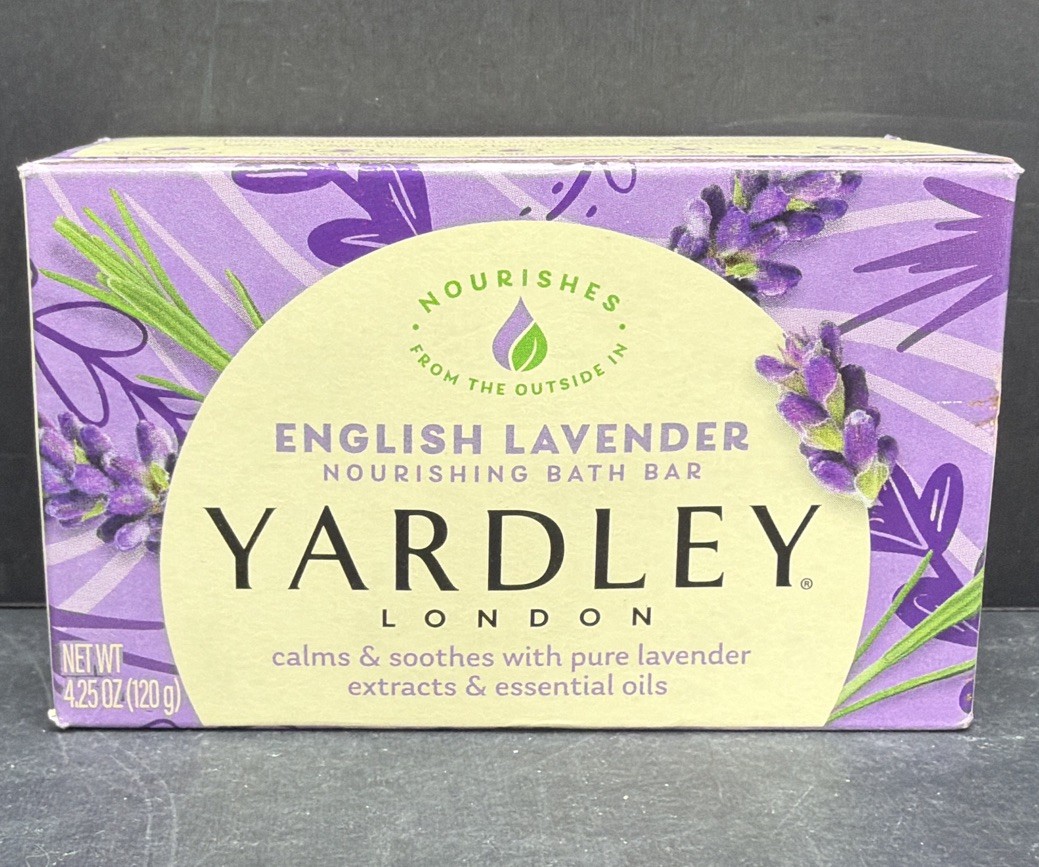 Yardley London English Lavender Bath Soap Bars 4.25 Oz Lot of 8 New Sealed