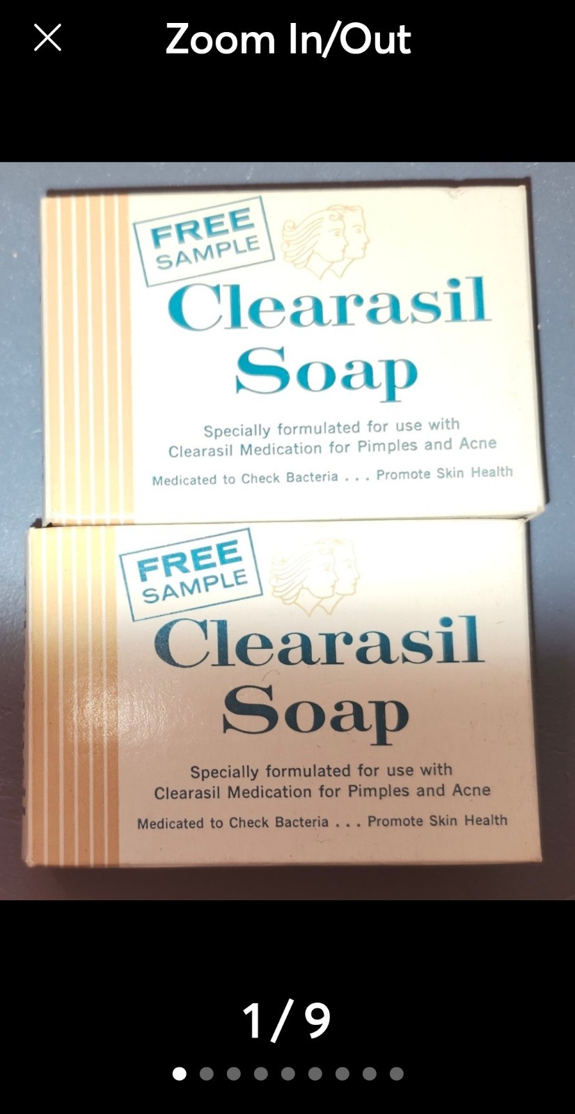 Vintage Clearasil Cleansing Soap Bars Lot of 2 FULL Size Skincare