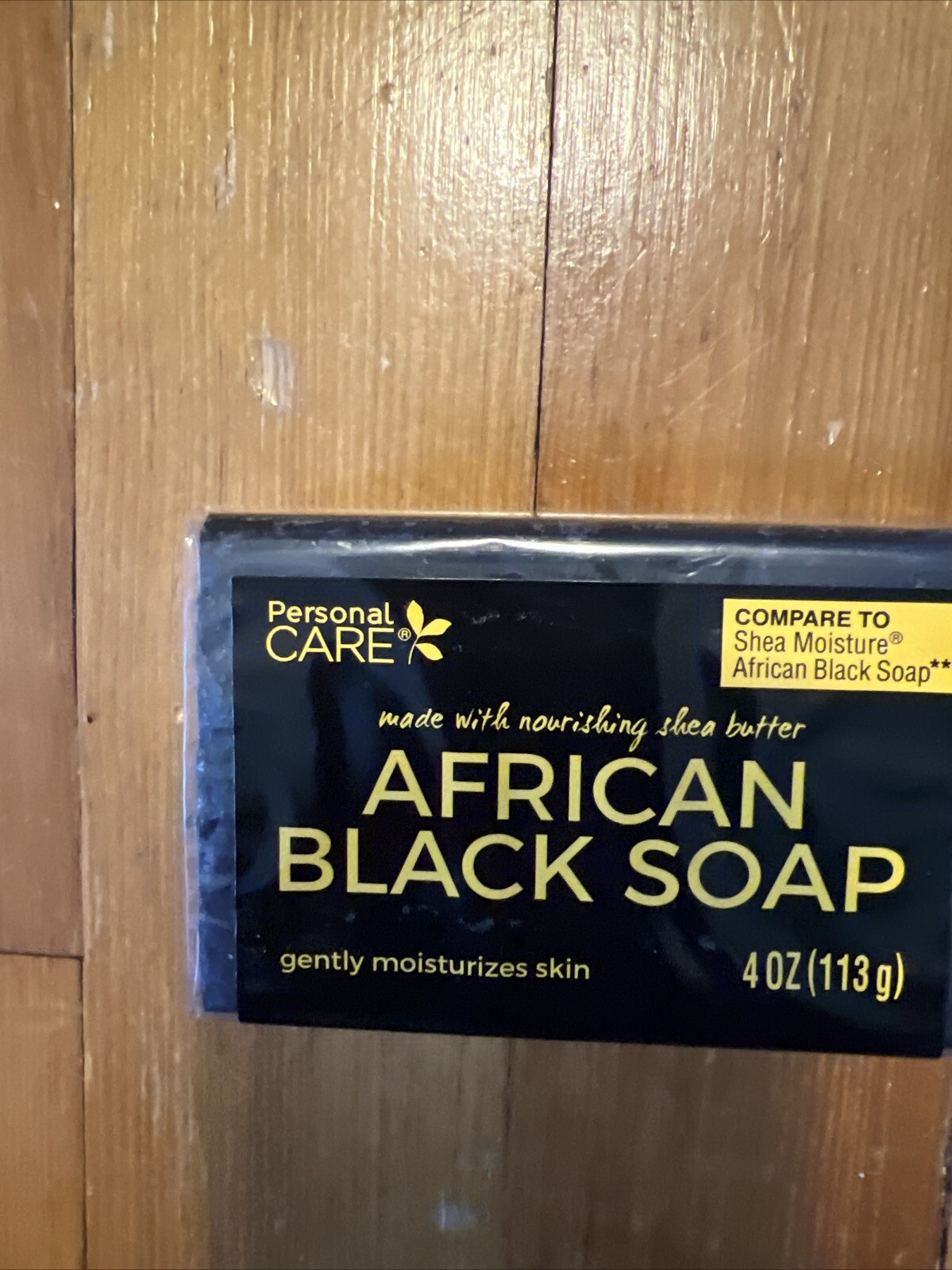 Personal Care African Black Soap With Shea Butter 4oz Bar New QUANTITY OF 1