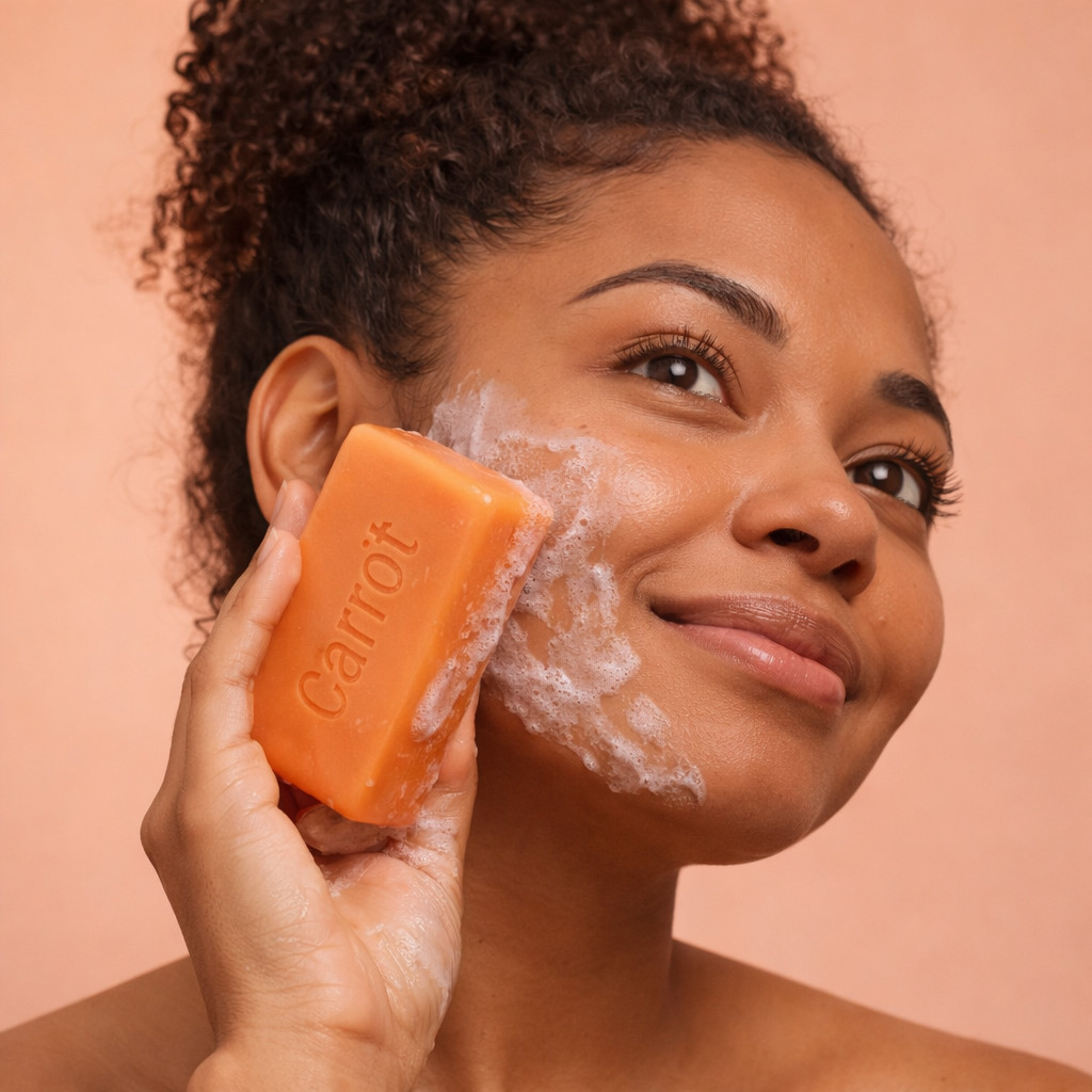 Carrot Complexion Soap 3 Bars Skin Brightening Cleansing Soap Savon de Beaute