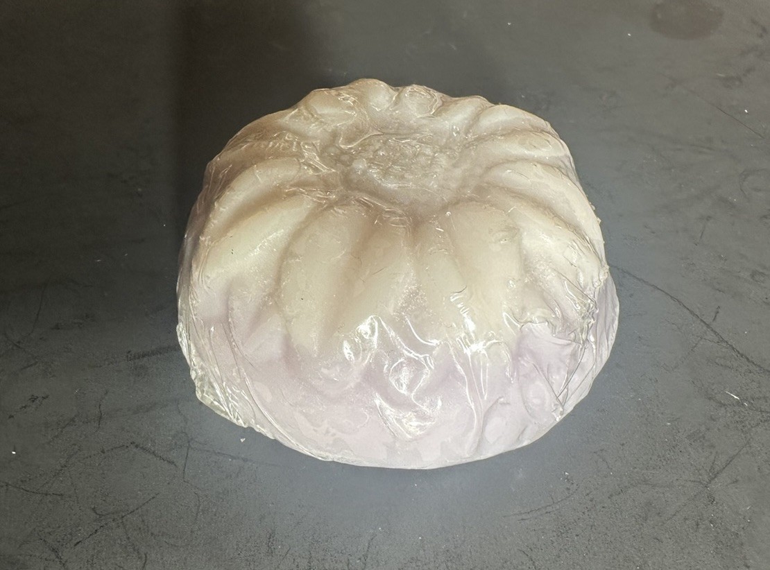 White And Purple Flower Shape Goat’s Milk, Grapefruit & Turmeric Soap
