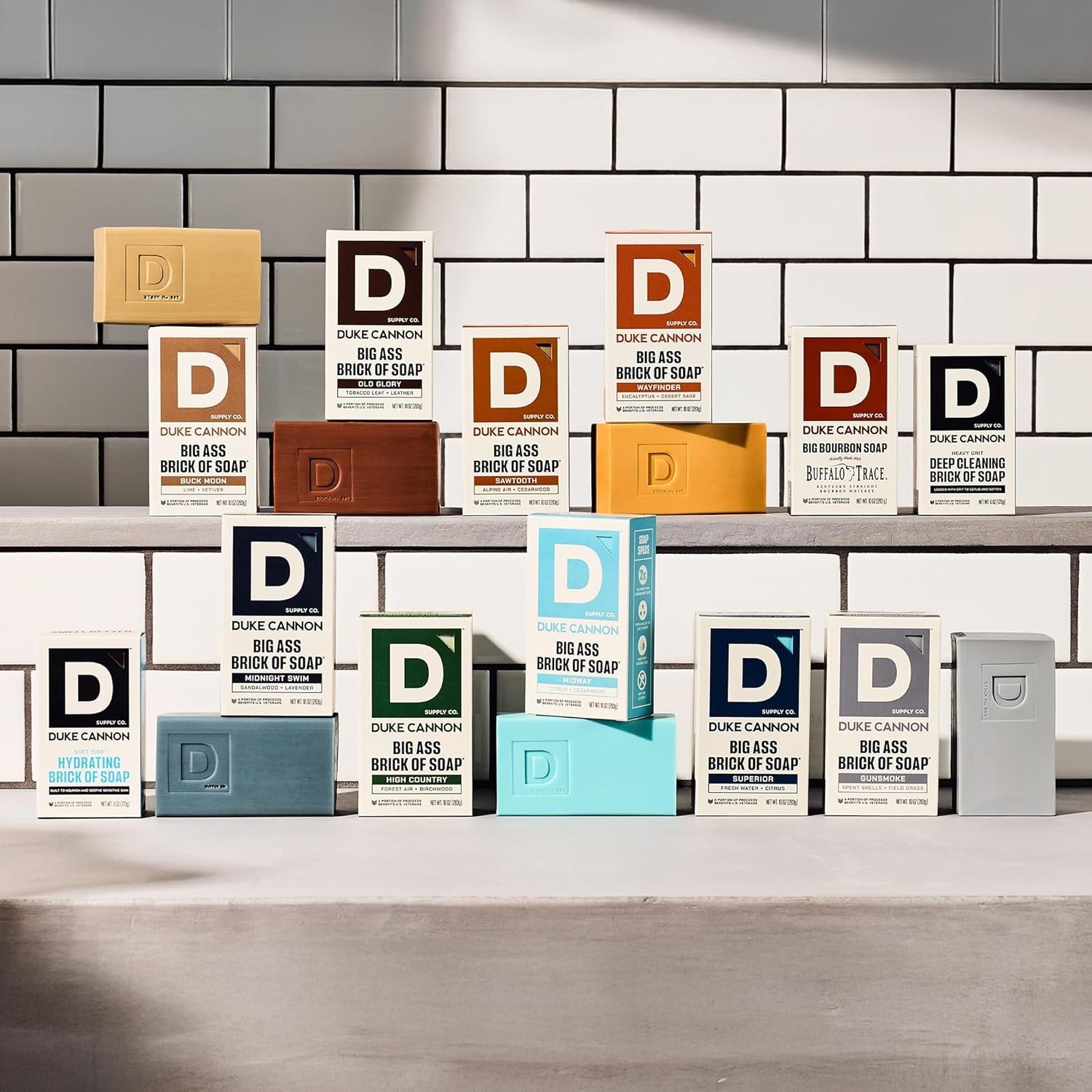 Frontier 30 Big Brick Soap Variety Pack – 3 Extra Large Bars, Masculine Scents