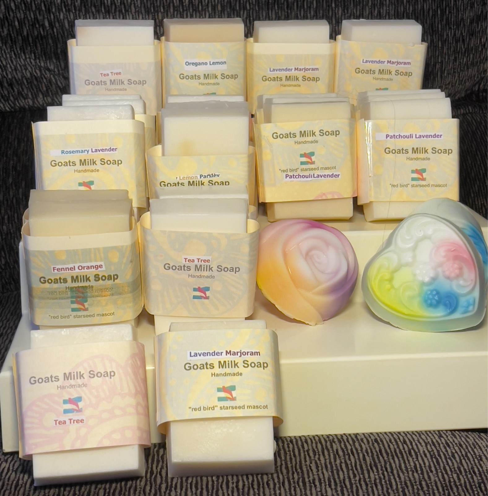Zelda’s Goats Milk Handpoured with Essential Oils Sets of 4 Bars 5oz Each