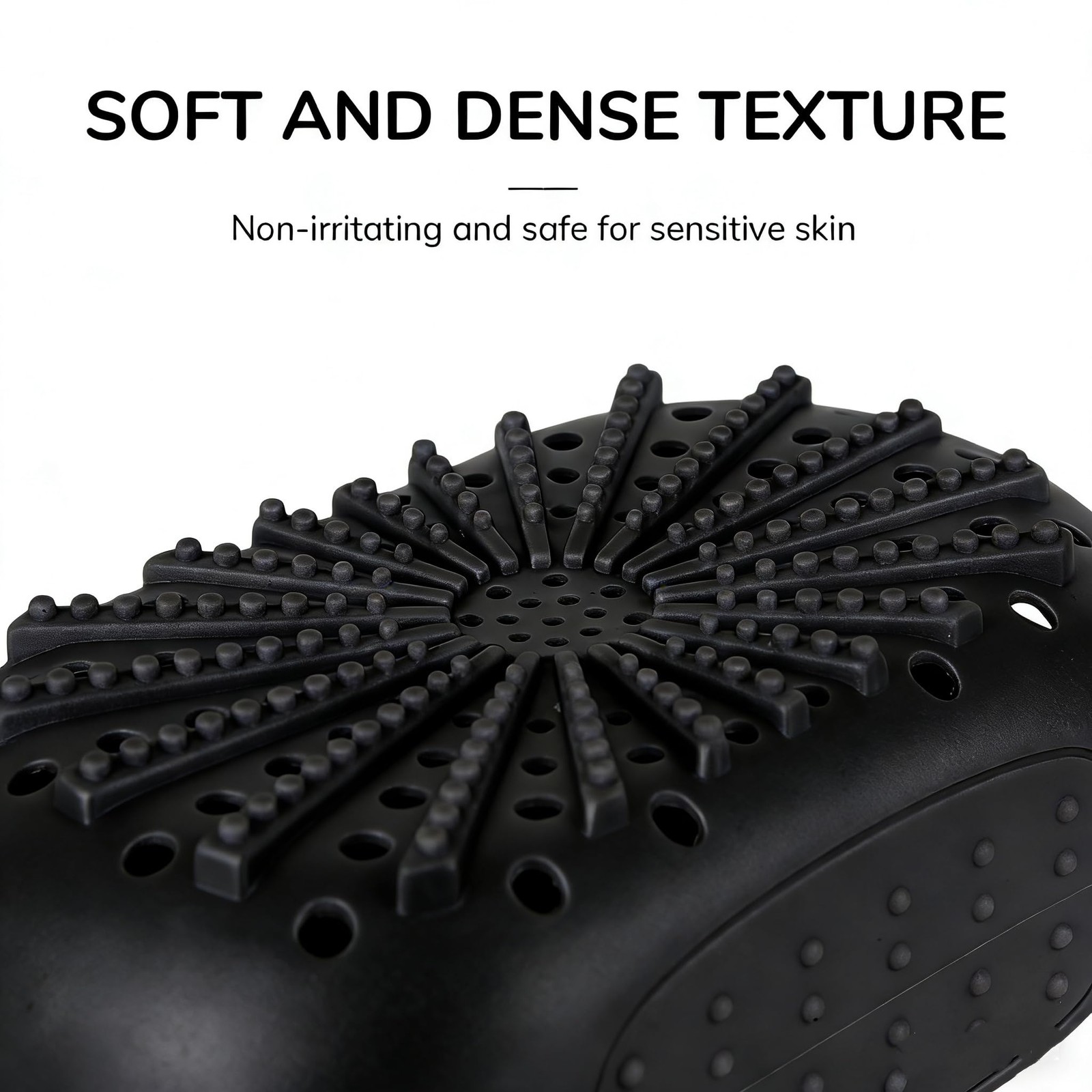 Silicone Soap Saver Bag for Men, Dual-Sided 1 Count (Pack of 1), Black