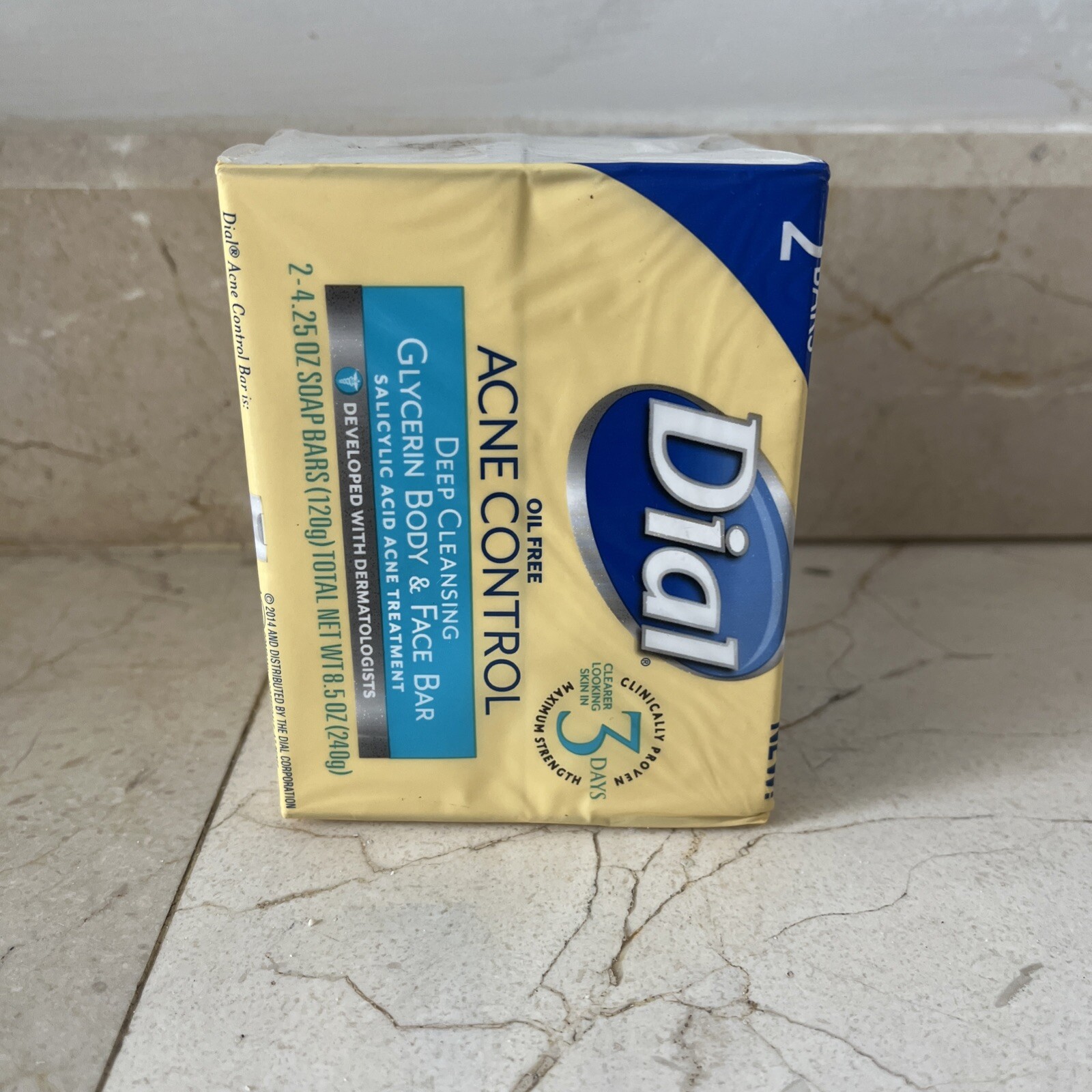 Dial Oil Free Acne Control Deep Cleansing Bar Soap 2 Bars SEALED rare VERY HTF