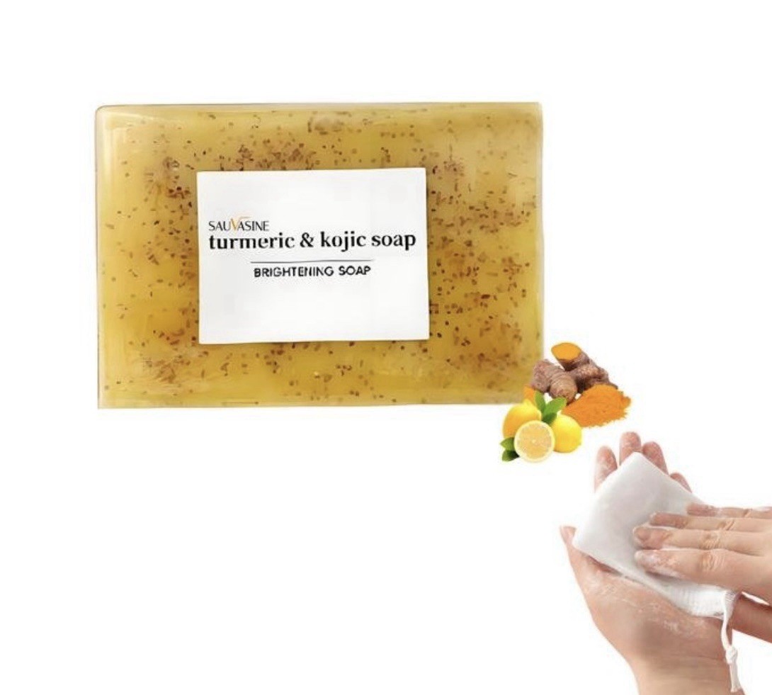 Lemon Turmeric Kojic Acid Brightening Soap Dark Spot Remover