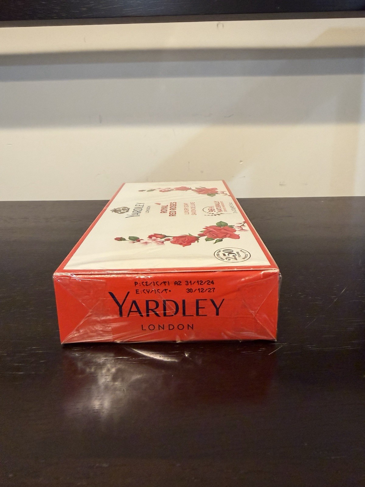 Yardley Royal Red Roses Luxury Soap 3 Pieces