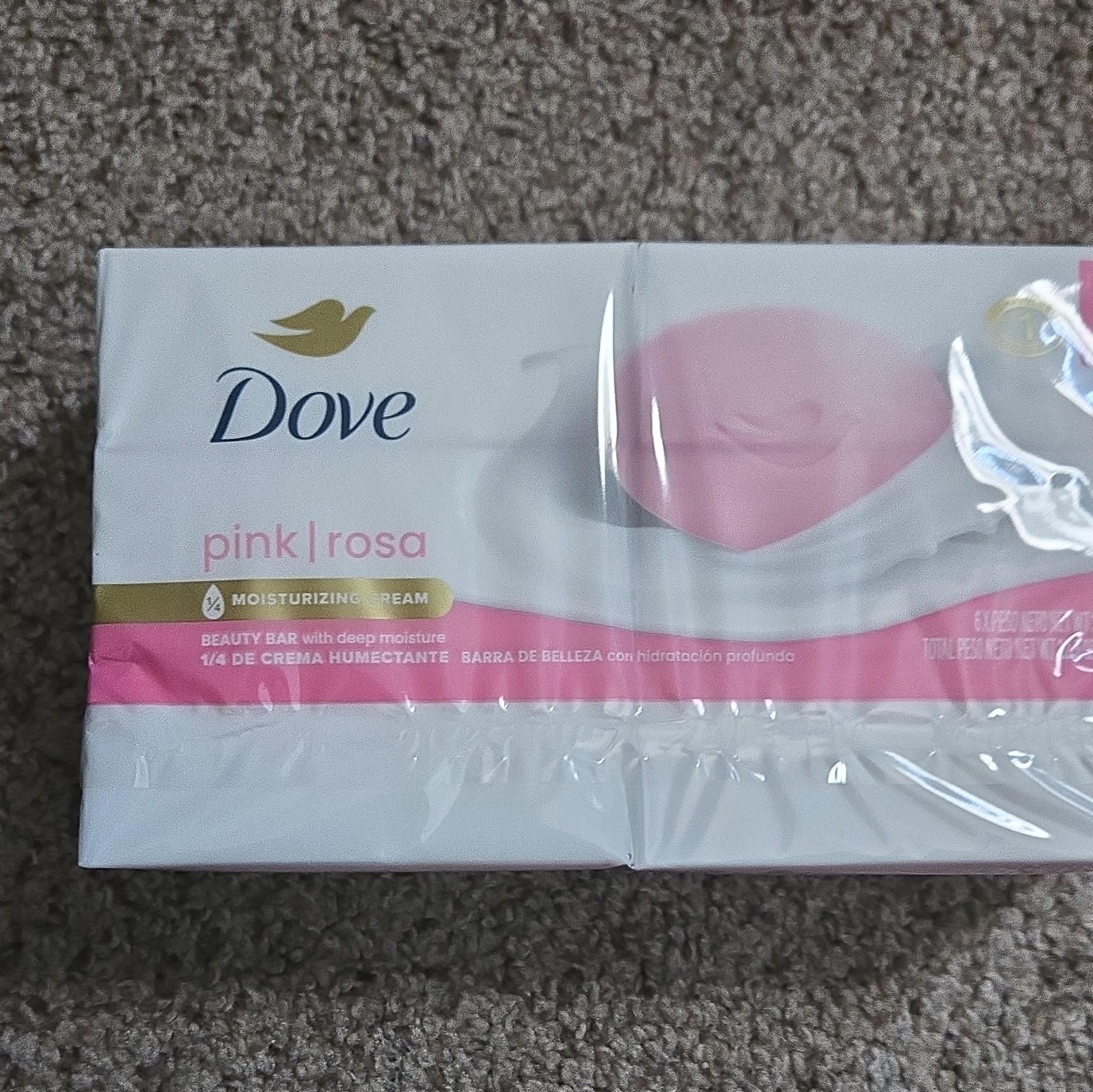 Dove Pink Moisturizing Body Bar Soap Oval for Body Hands Face