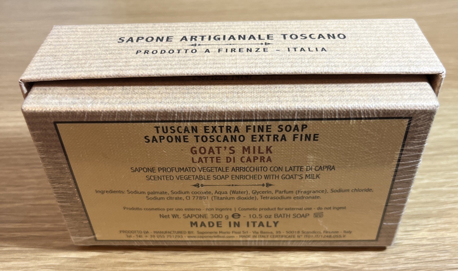 Sapone Profumato Vegetable Fragranced Soap Hand Made in Italy Goat’s Milk