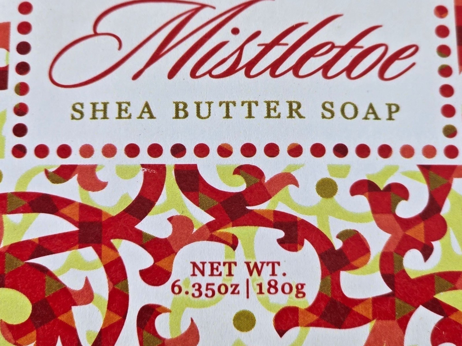 Greenwich Bay Trading Mistletoe 6.35 oz 180 g Holiday Shea Butter Soap Bar
