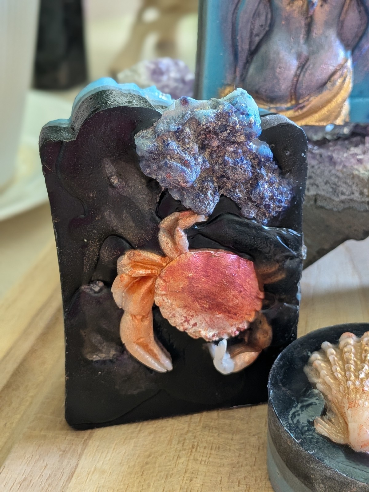Handmade “Sirens of the Black Sea” Set Luxury Artisanal Soap,Ethereal Art!