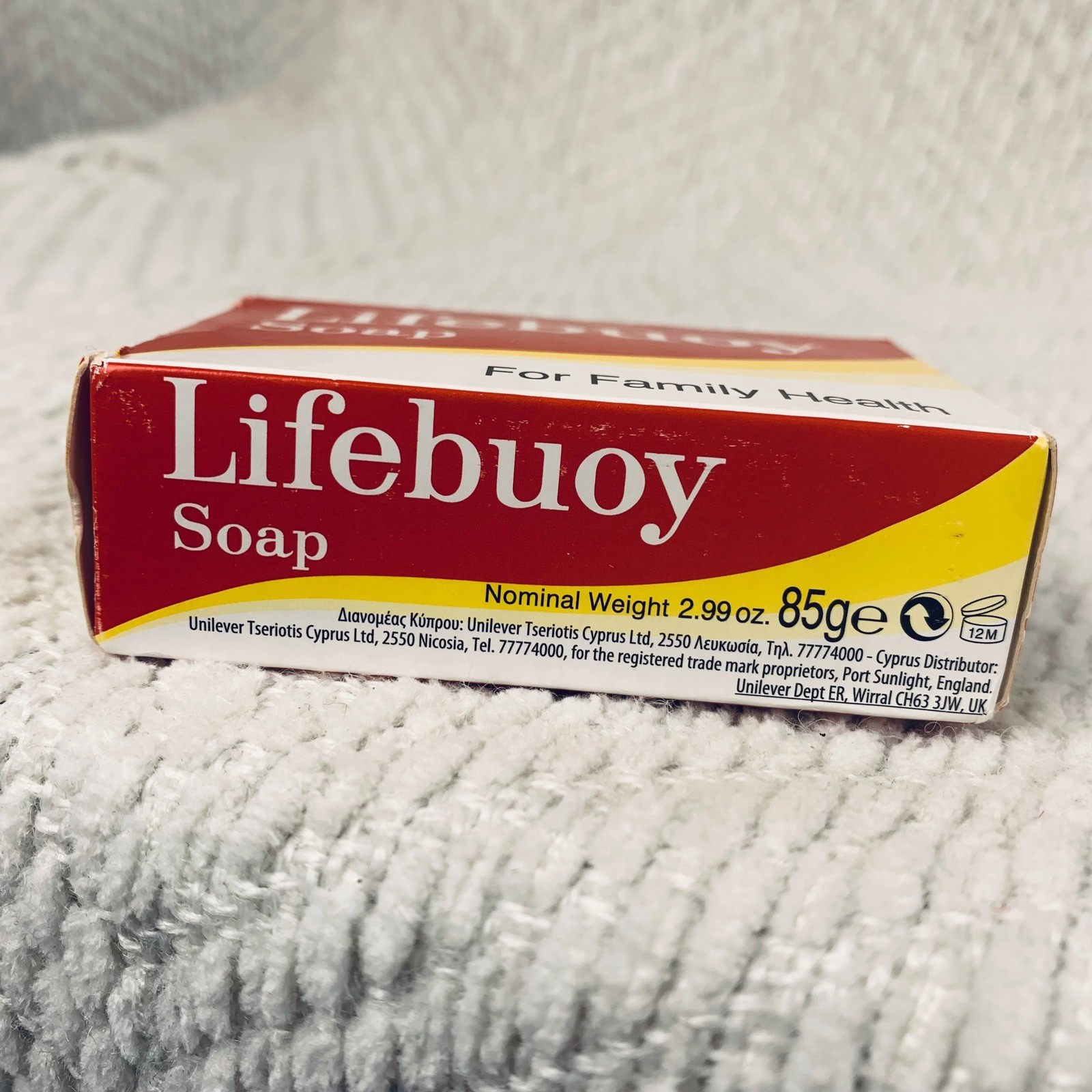 Vtg Lifebuoy Soap 85g For Family Health Original Bar Unilever Collectible Red