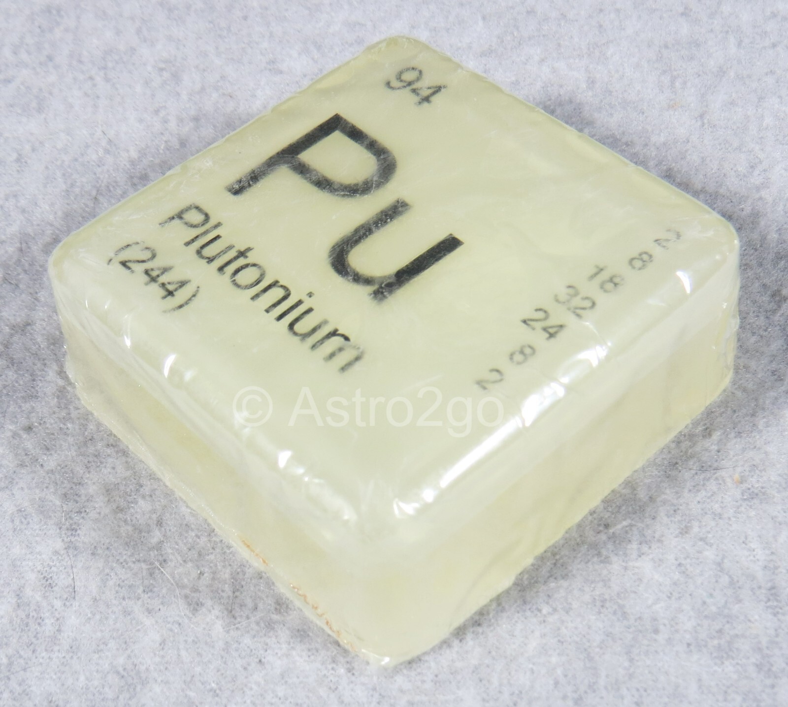PERIODIC TABLE ELEMENT “Pu” PLUTONIUM NOVELTY GLOW HAND SOAP-4 oz JUST BUBBLY