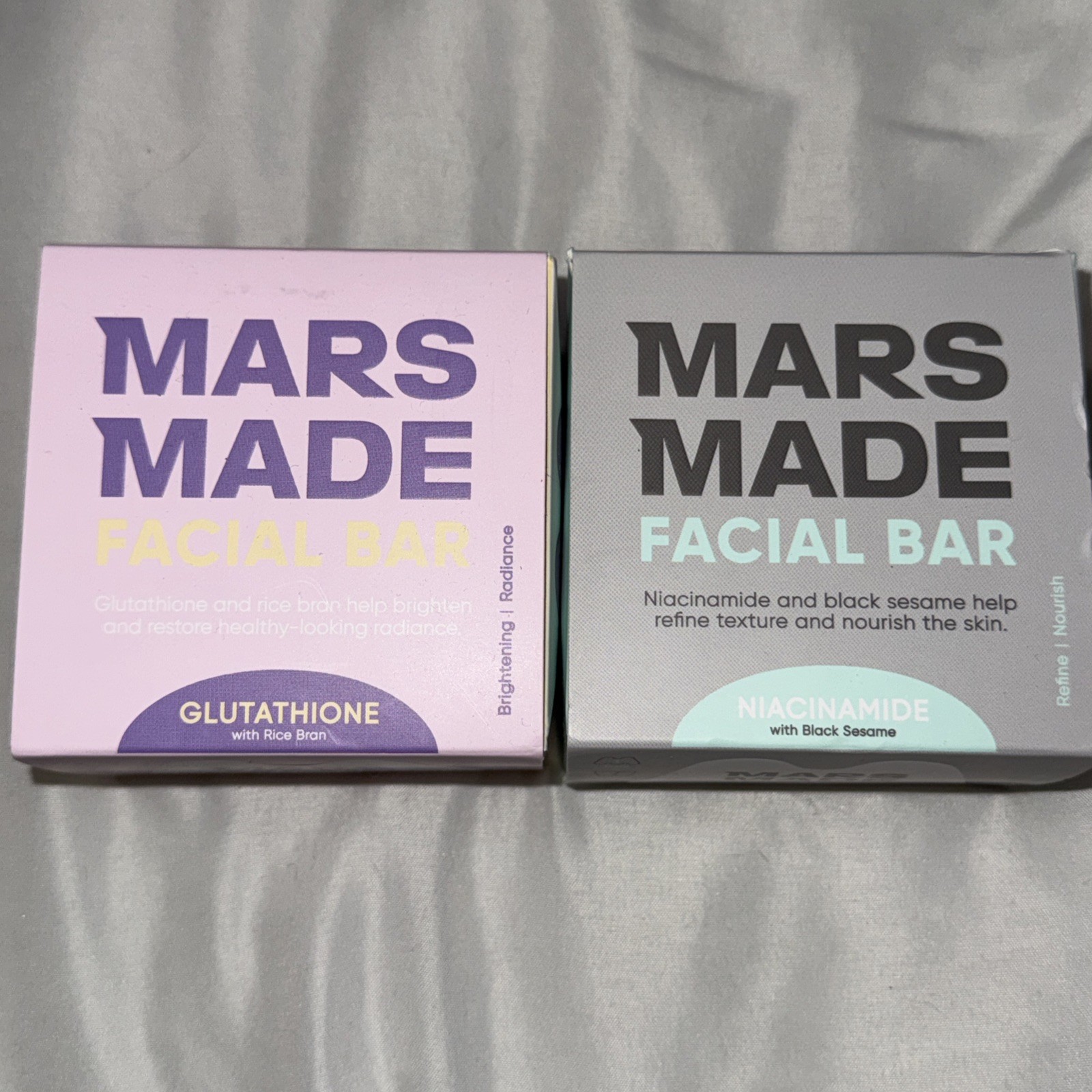 Mars Made Glutathione Facial Bar And Niacinamide Facial Bar