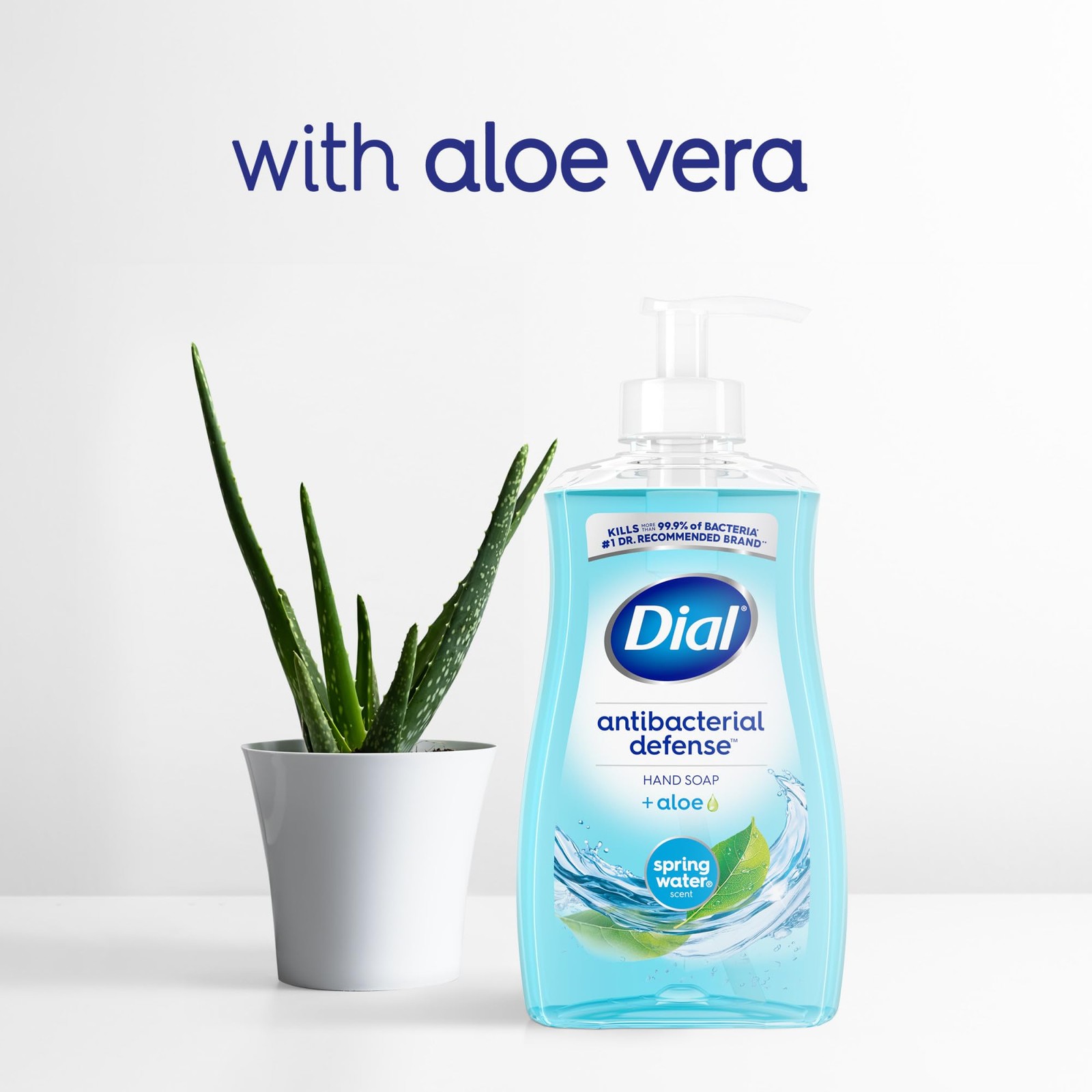 Dial Antibacterial Defense Liquid Hand Soap + Aloe, 52 Fl Oz (Pack of 3)