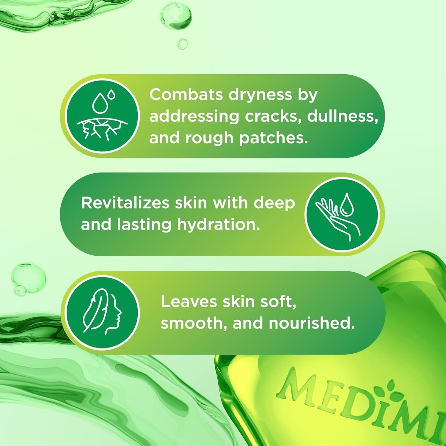 Medimix Clear Glycerine Bathing Bar Soap 100g (3+1) | For Dry Skin