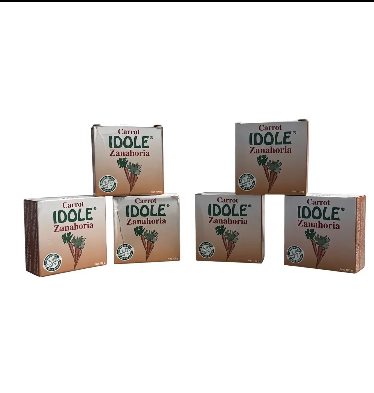 Savon idole carrot pack of 6