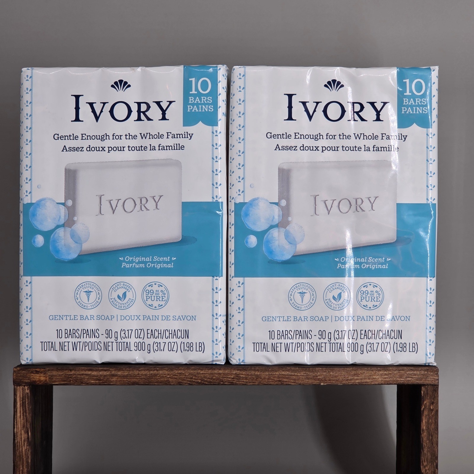 Ivory Bar Soap Unisex 20 Bars Original Scent Gentle Pure Clean Bulk Pack