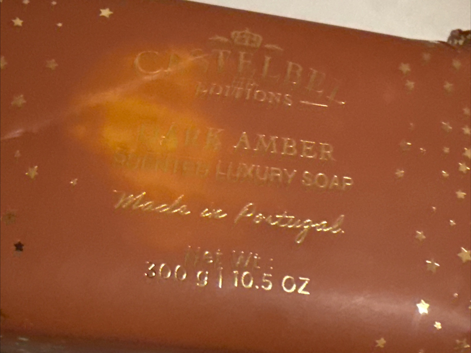 CASTELBEL 🇵🇹 DARK AMBER SCENTED LUXURY SOAPS 2-10.5.oz