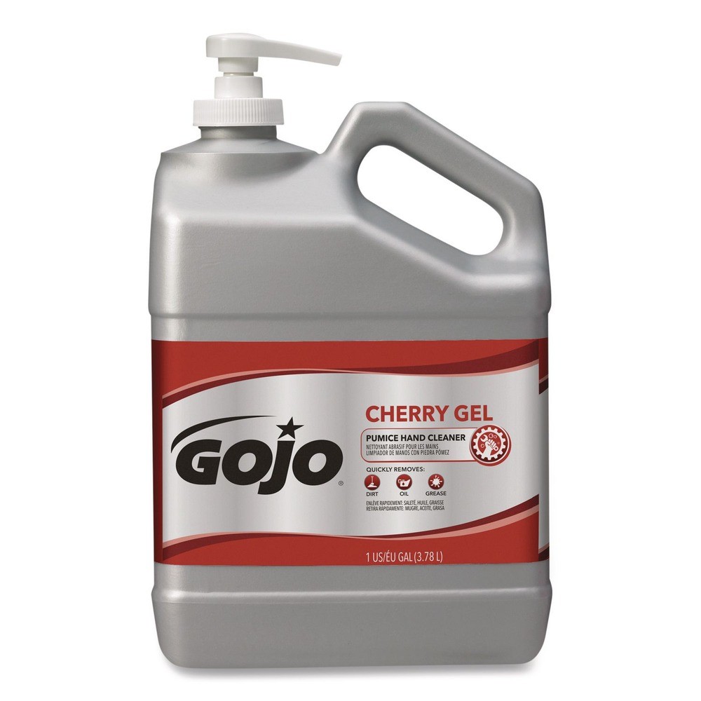 GOJO 235802 1 gal. Cherry Gel Pumice Hand Cleaner – Cherry Scent (2/Carton) New