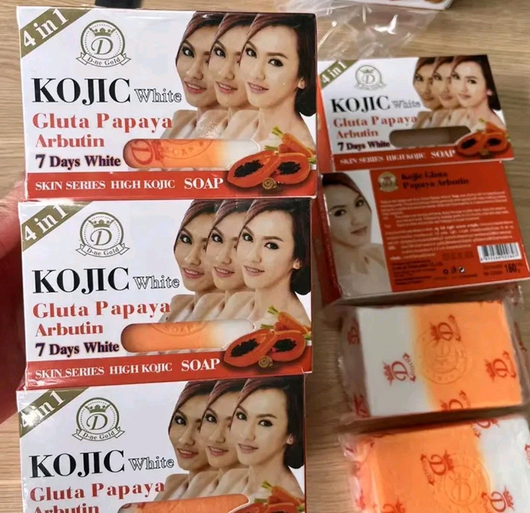 4-Pk Kojic Arbutin Brightening Bar Soap Skin Dark Spot Remover 160g [USA Stock]