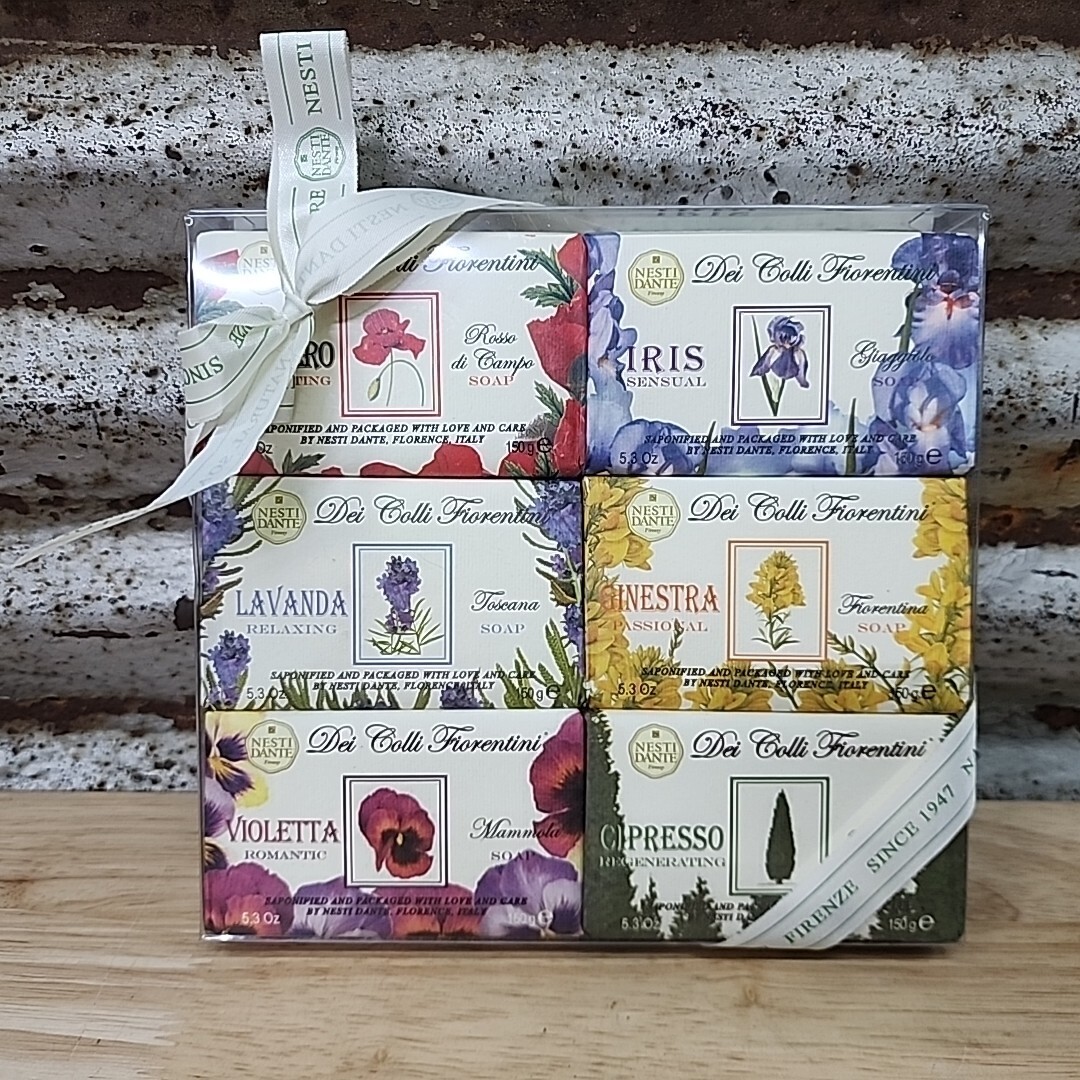 Nesti Dante Dei Colli Fiorentini Soap Collection Iris Poppy Cypress Violet Groom