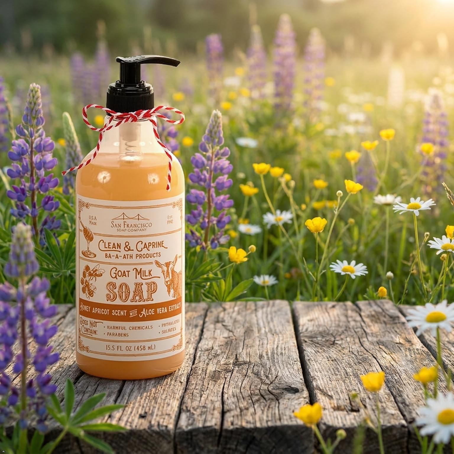San Francisco Soap Company Clean & Caprine Goat Milk Hand Soap | Honey | Dye-…