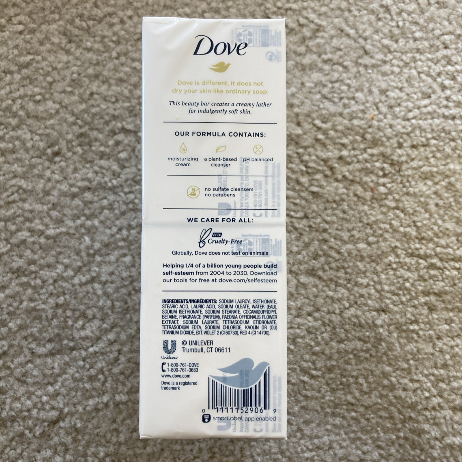 Dove Indulging Sweet Cream & Peony Scent 8 3.75oz Bars