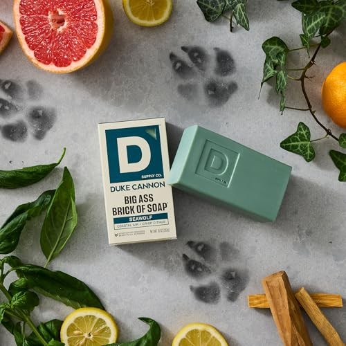 Duke Cannon Big Brick of Soap for Men, Seawolf, 10 Ounce (Pack 1), White