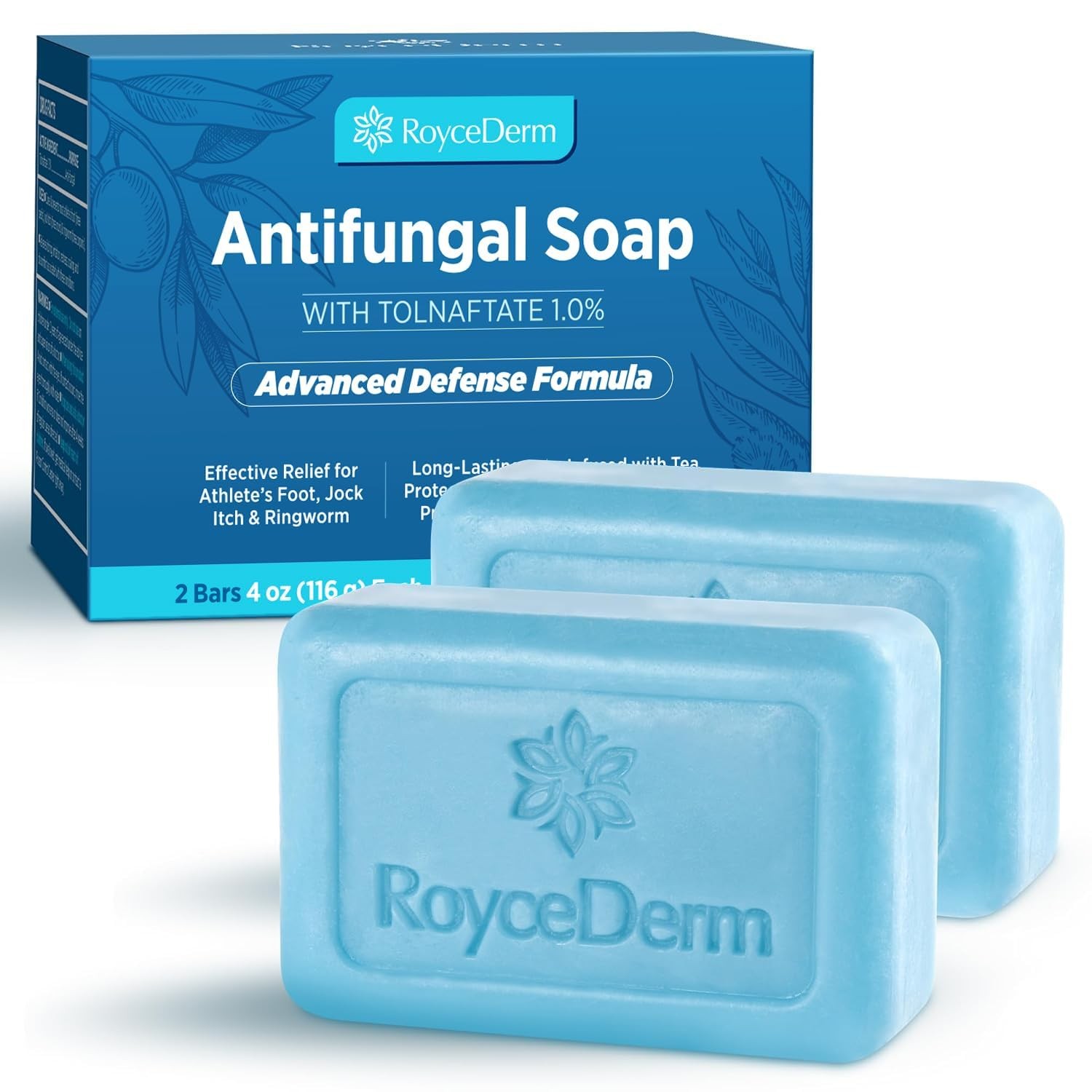 Roycederm Antifungal Soap Bar with Tolnaftate 1% – Extra Strength Medicated Tr