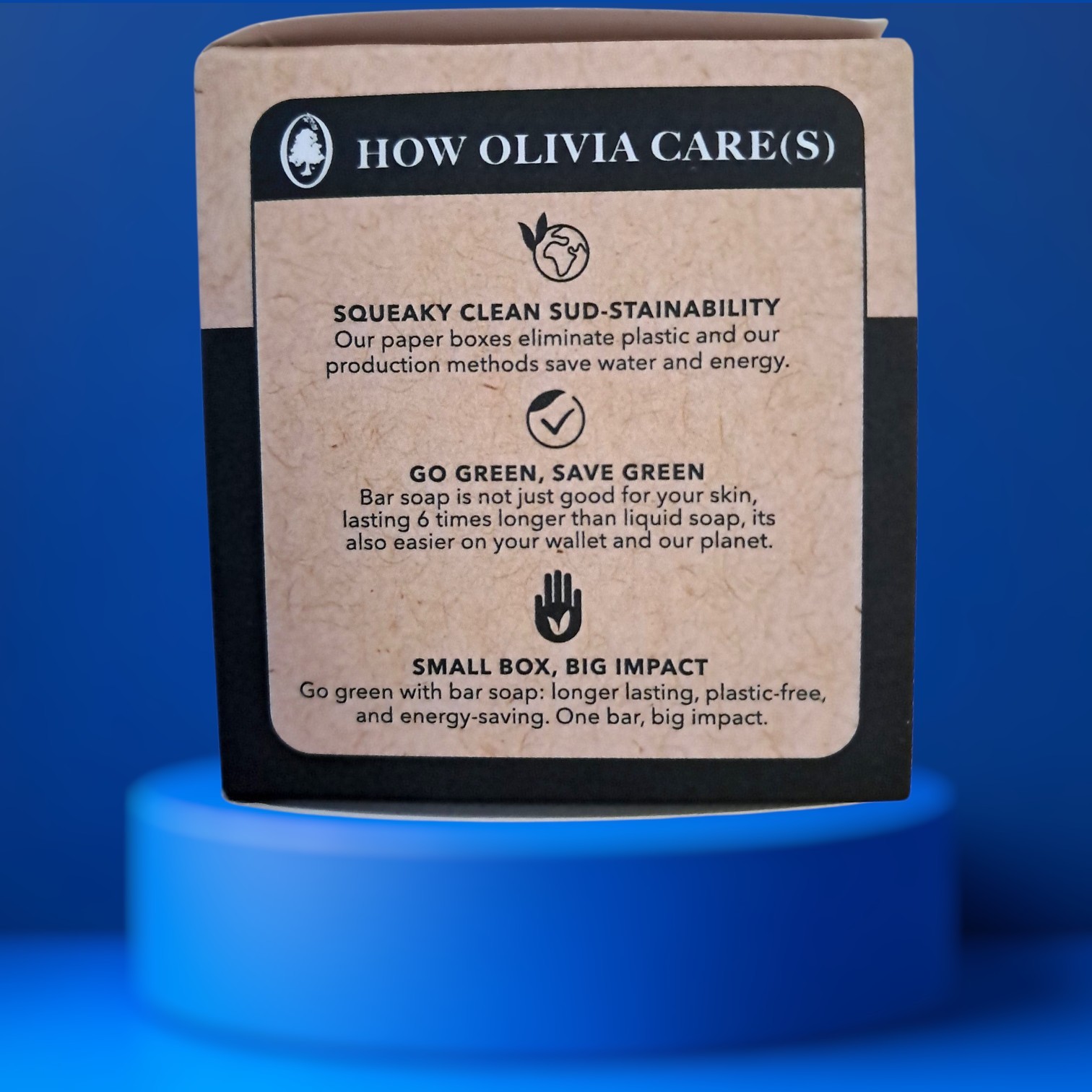 Olivia Care AFRICAN BLACK BAR SOAP Hydrating SHEA 1 Pack 3pc Set New!