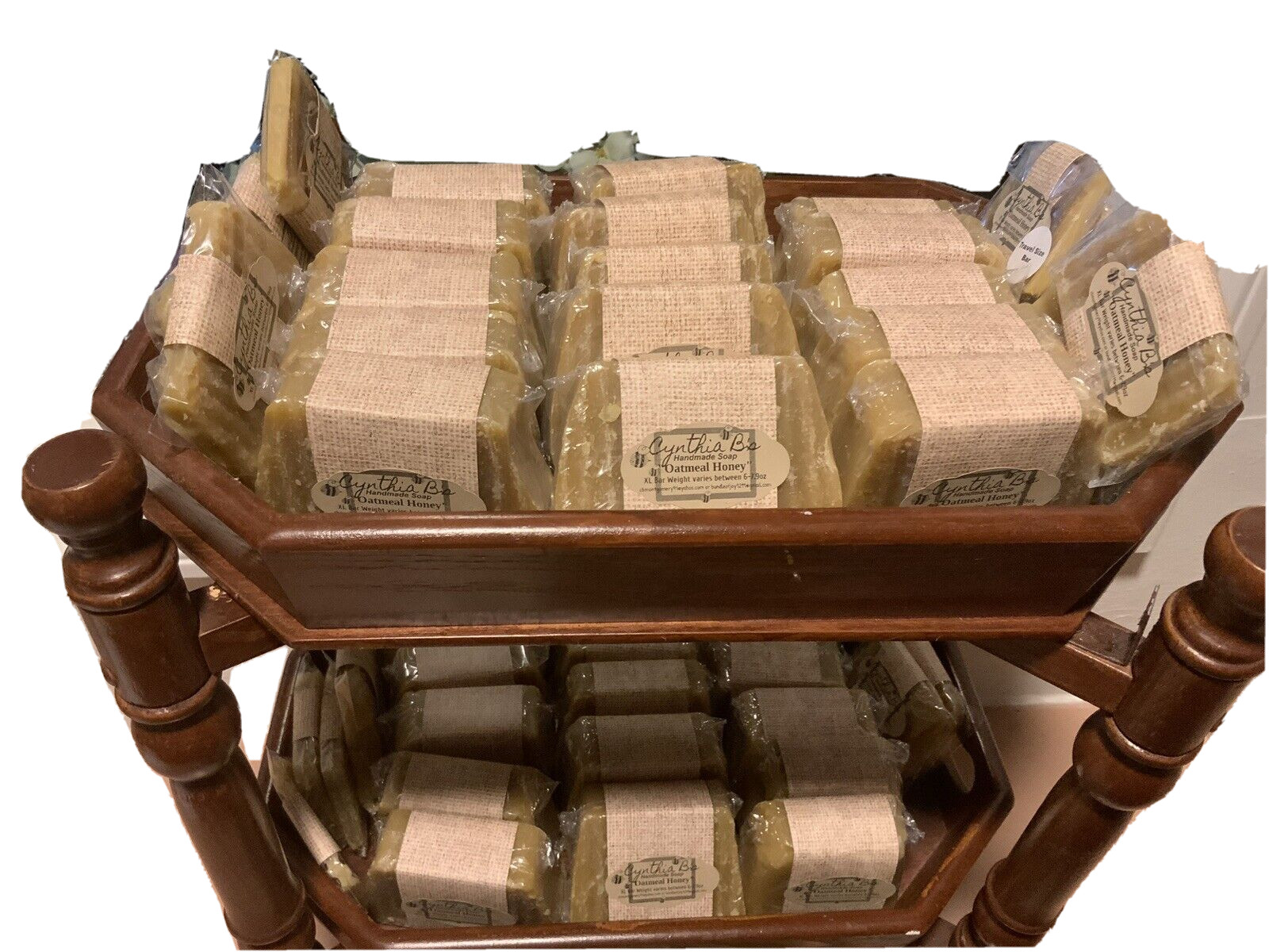 Soap Handmade Oatmeal Honey . Huge Bars! 6-7.0 Oz. Plenty Of Lather!