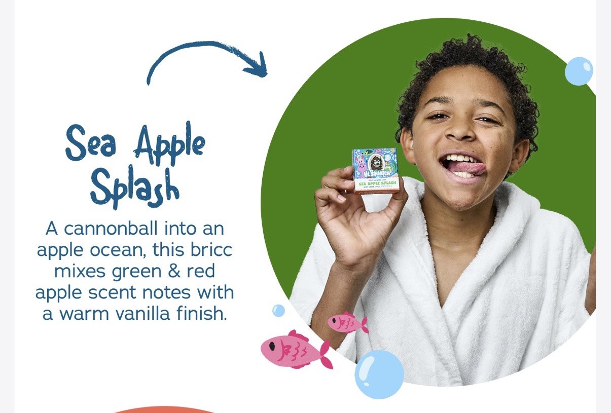 Dr Squatch Lil Squatch 3-Pack Kids SoapSea Apple, Martian Melon, Enchanted Grape