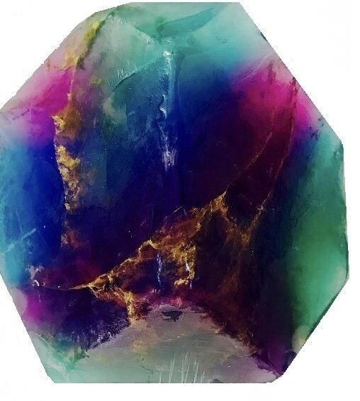 SoapRock Rainbow Fluorite by T.S. Pink *New*