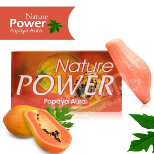 Nature Power Papaya Soap Original Herbal Beauty Skin Care bar 125g ( Indian Dis)